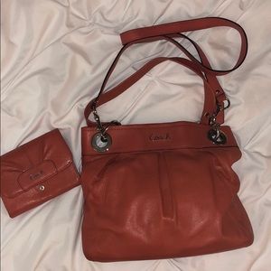 Coach shoulder bag and wallet